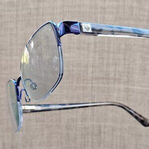 Anne Klein Women Glasses/Eyeglasses Frame Blue Half Rim AK5093 SLATE Eye Wear